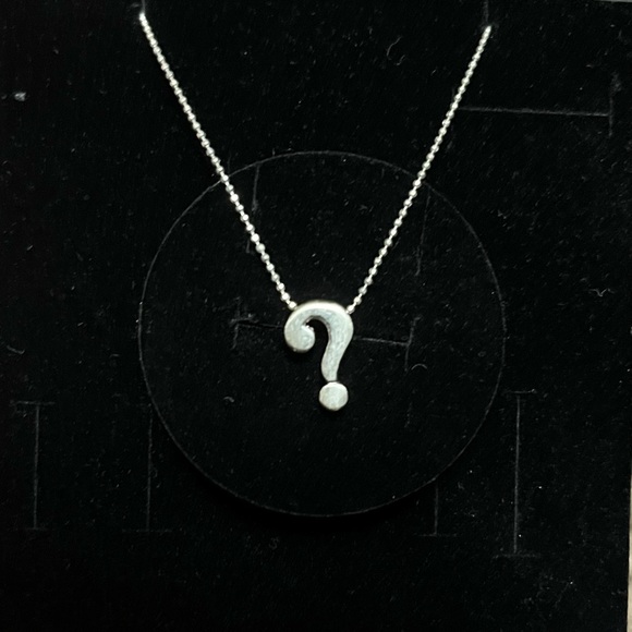 Silver Question Mark necklace - Picture 1 of 2
